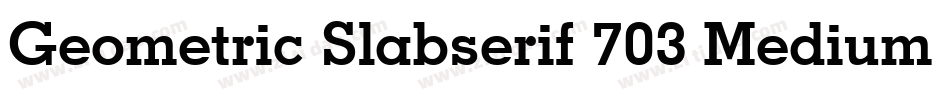 Geometric Slabserif 703 Medium Italic BT字体转换